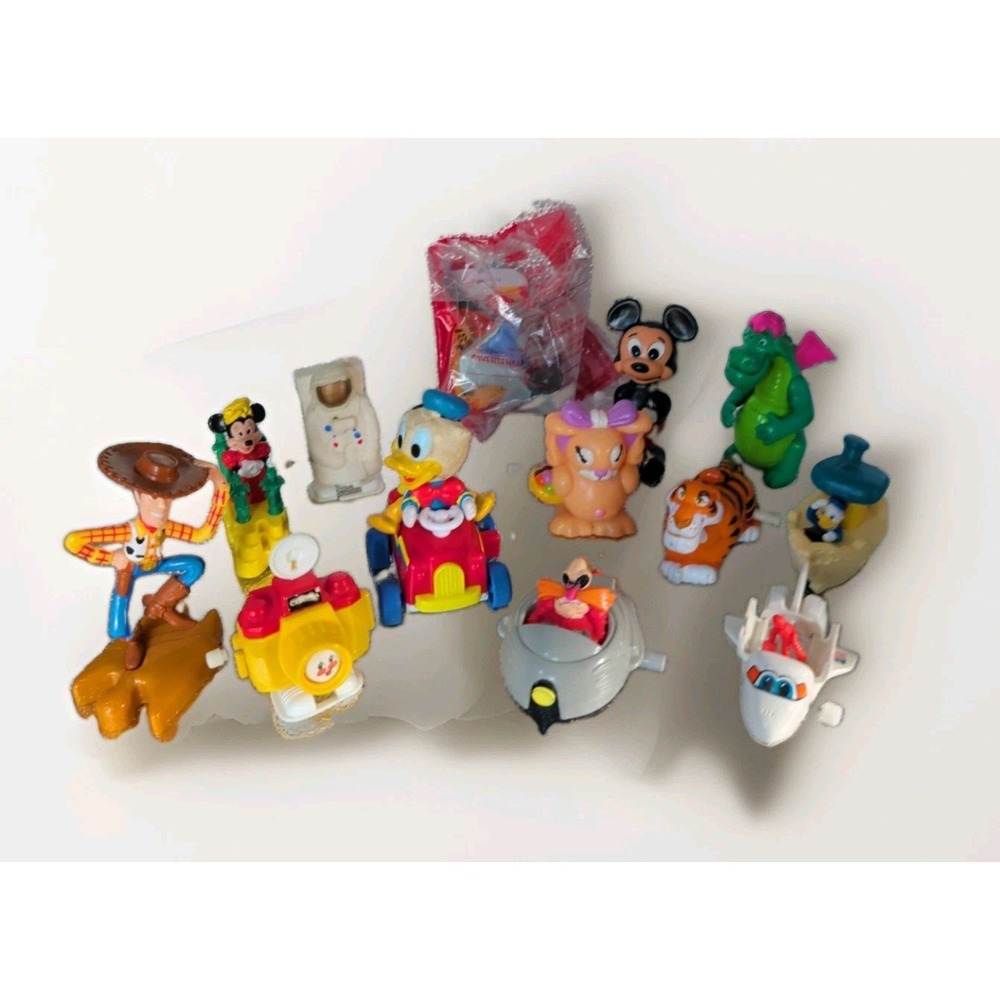 Mixed Lot Of 13 Vintage Wind Up Toys Disney Woodie Not Windup